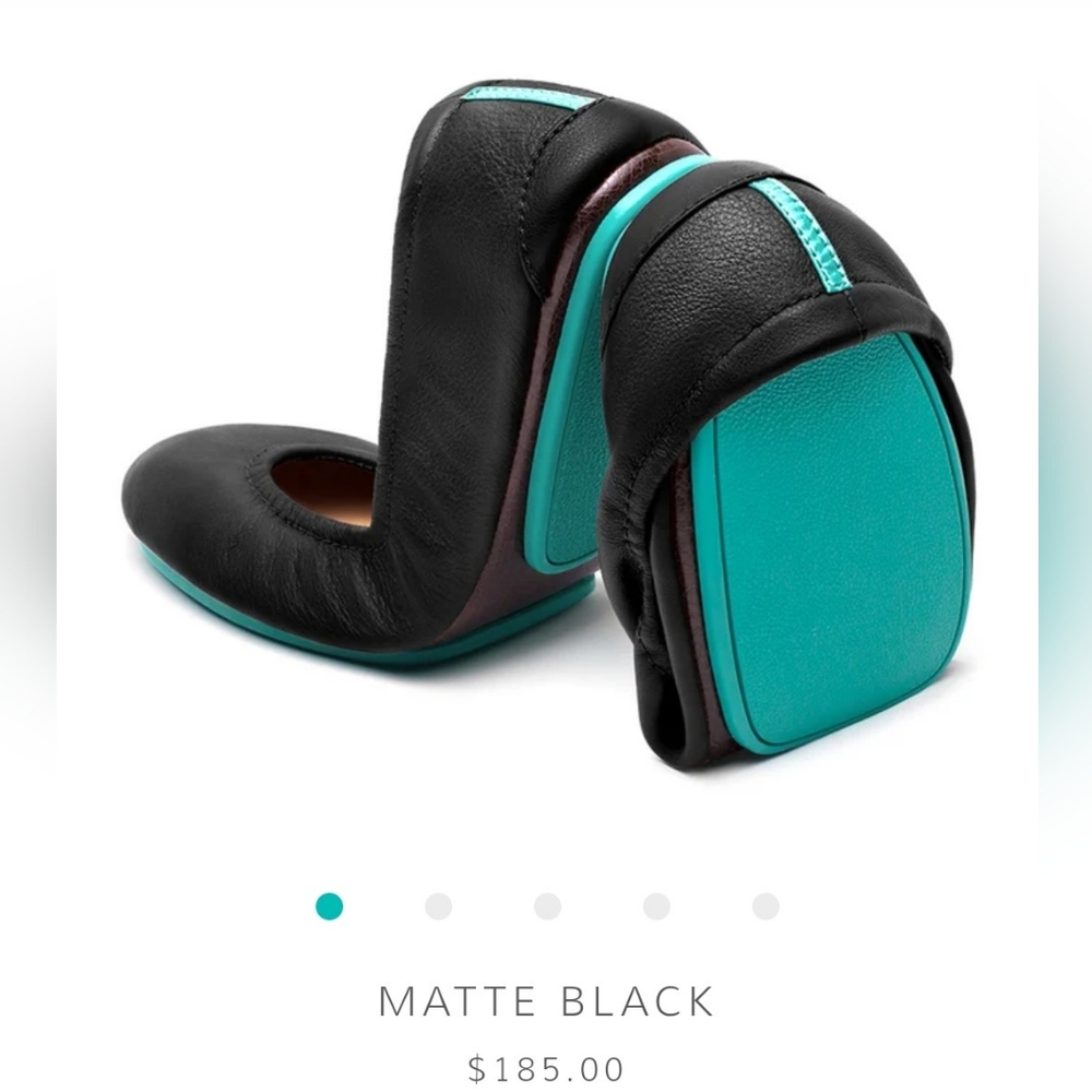Tieks Matte Black Flats